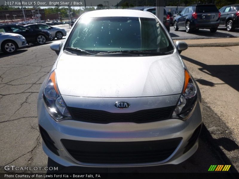 Bright Silver / Black 2017 Kia Rio LX 5 Door