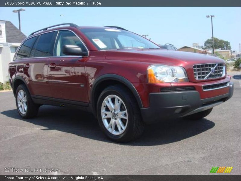 Ruby Red Metallic / Taupe 2005 Volvo XC90 V8 AWD