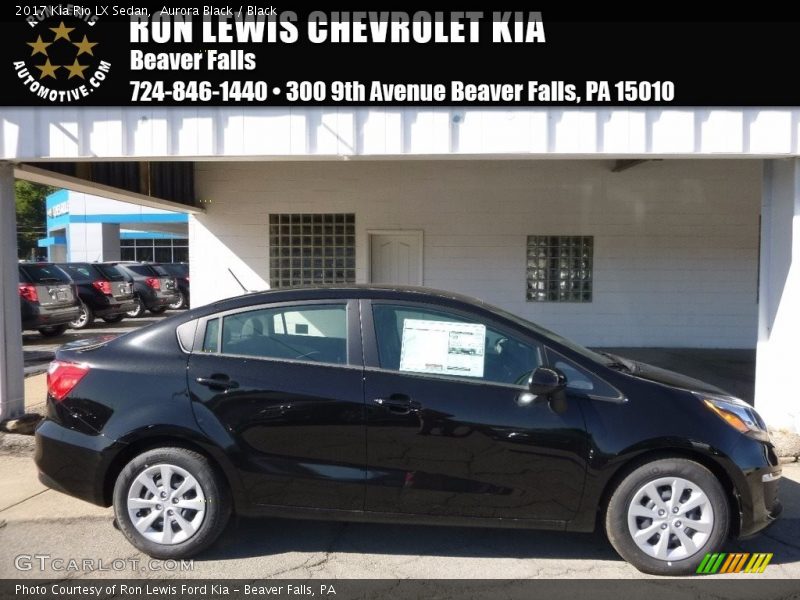 Aurora Black / Black 2017 Kia Rio LX Sedan