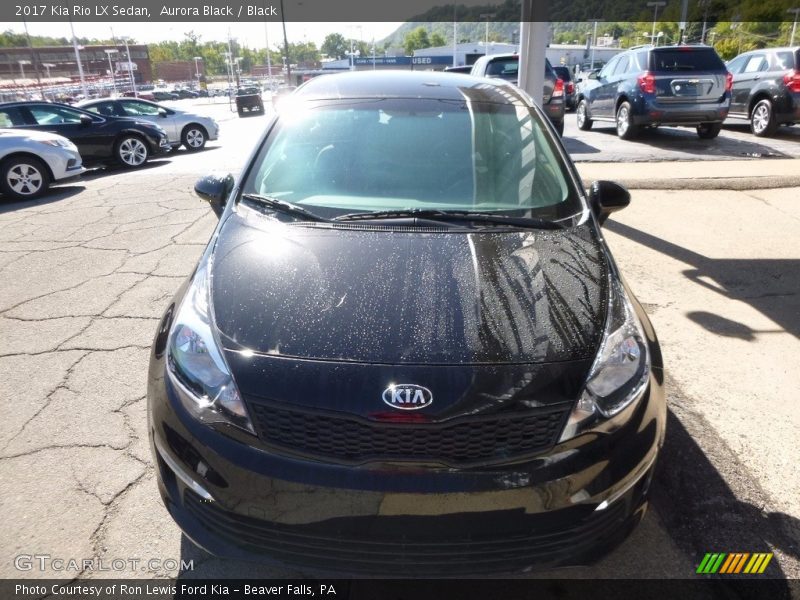 Aurora Black / Black 2017 Kia Rio LX Sedan