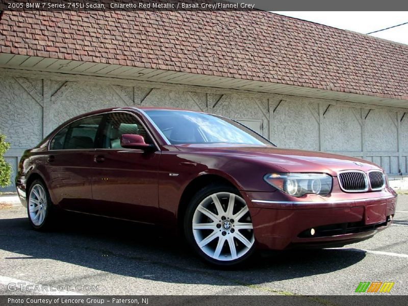 Chiaretto Red Metallic / Basalt Grey/Flannel Grey 2005 BMW 7 Series 745Li Sedan