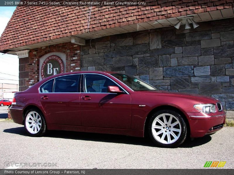Chiaretto Red Metallic / Basalt Grey/Flannel Grey 2005 BMW 7 Series 745Li Sedan