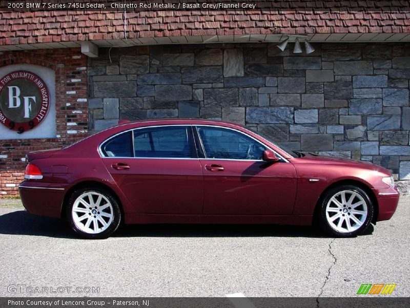 Chiaretto Red Metallic / Basalt Grey/Flannel Grey 2005 BMW 7 Series 745Li Sedan