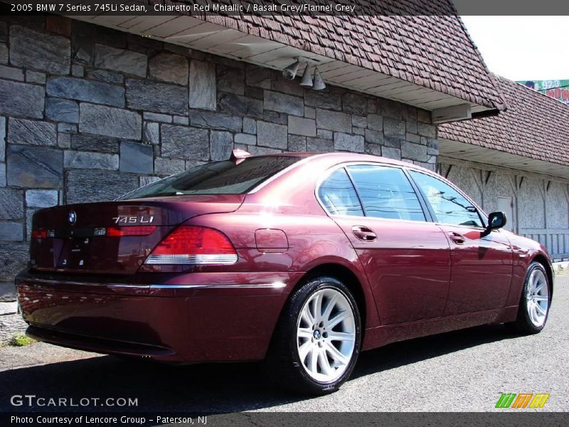 Chiaretto Red Metallic / Basalt Grey/Flannel Grey 2005 BMW 7 Series 745Li Sedan