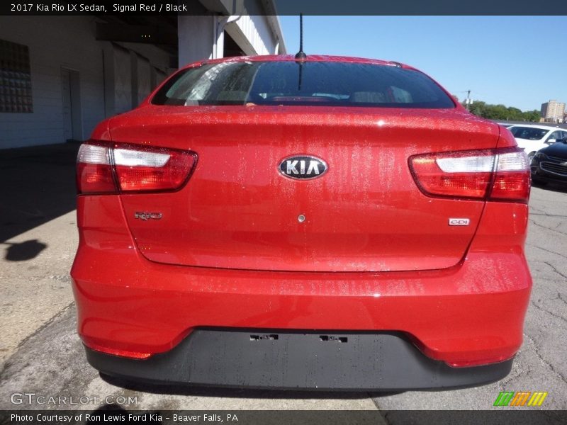 Signal Red / Black 2017 Kia Rio LX Sedan