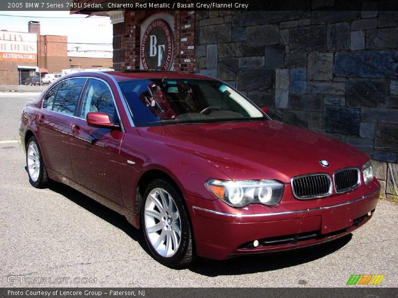 Chiaretto Red Metallic / Basalt Grey/Flannel Grey 2005 BMW 7 Series 745Li Sedan