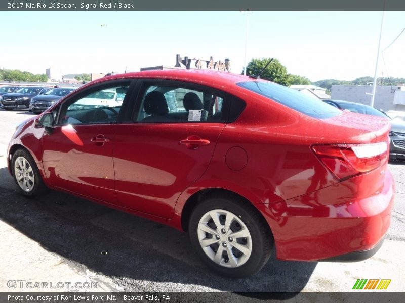 Signal Red / Black 2017 Kia Rio LX Sedan