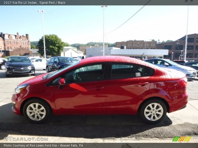 Signal Red / Black 2017 Kia Rio LX Sedan