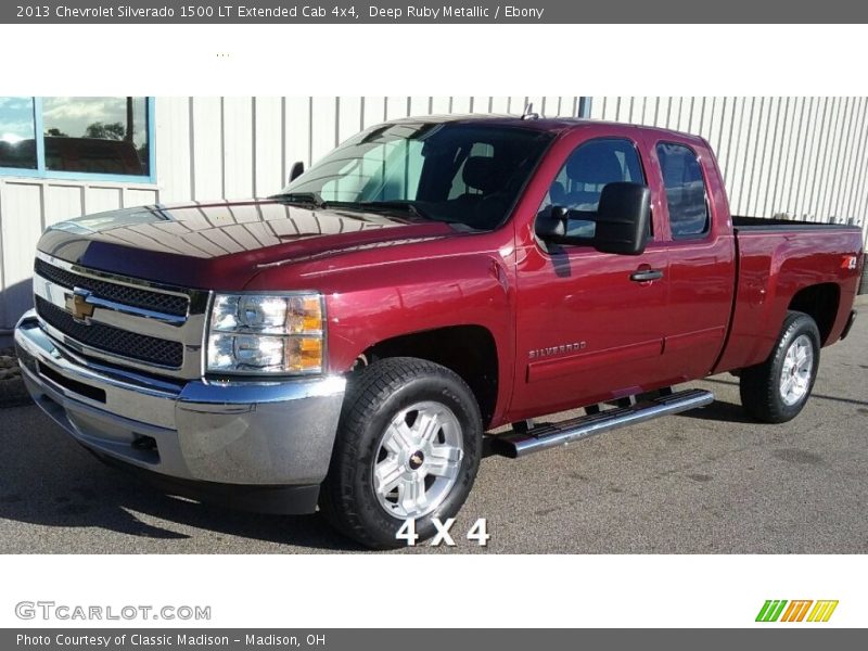 Deep Ruby Metallic / Ebony 2013 Chevrolet Silverado 1500 LT Extended Cab 4x4