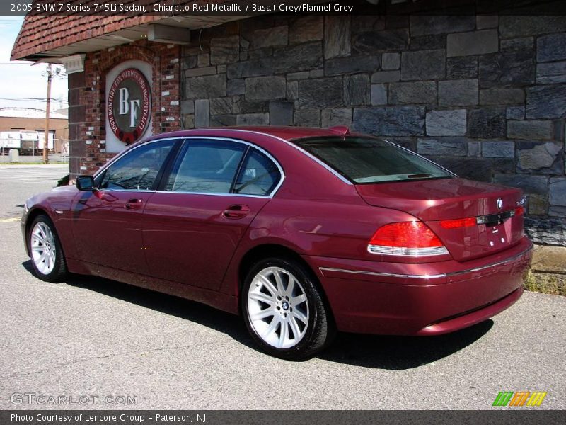 Chiaretto Red Metallic / Basalt Grey/Flannel Grey 2005 BMW 7 Series 745Li Sedan