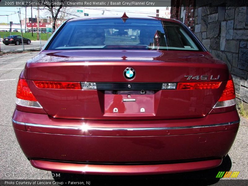 Chiaretto Red Metallic / Basalt Grey/Flannel Grey 2005 BMW 7 Series 745Li Sedan