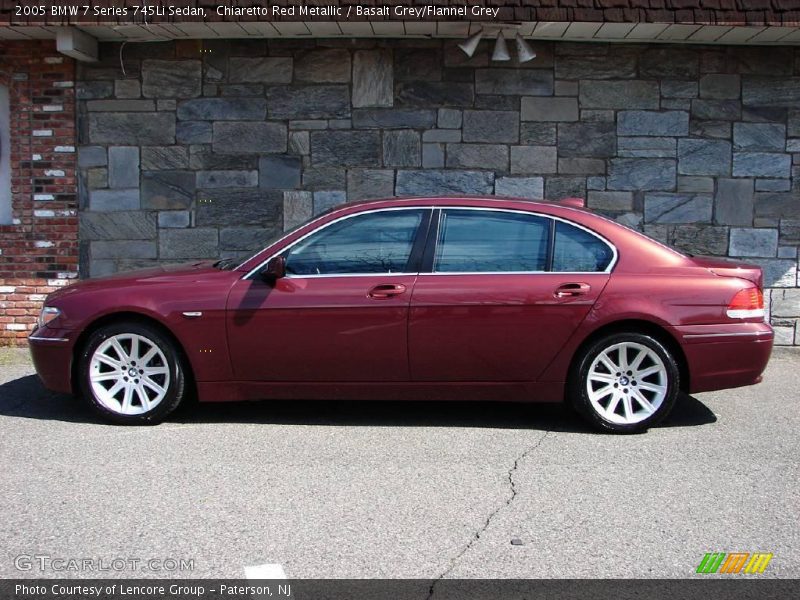 Chiaretto Red Metallic / Basalt Grey/Flannel Grey 2005 BMW 7 Series 745Li Sedan