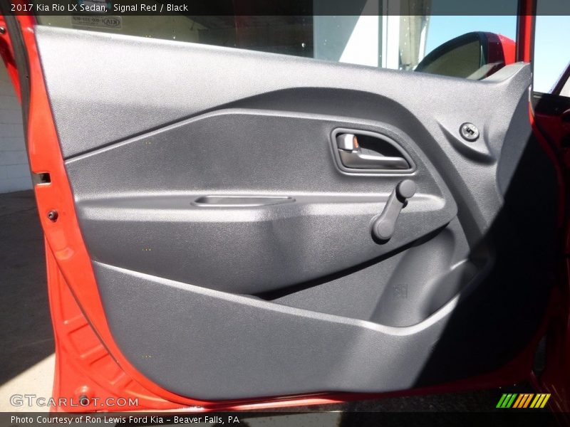 Signal Red / Black 2017 Kia Rio LX Sedan