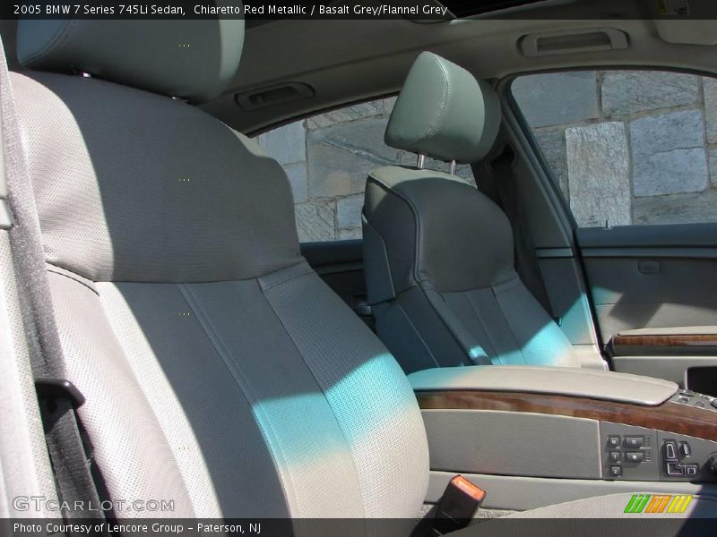 Chiaretto Red Metallic / Basalt Grey/Flannel Grey 2005 BMW 7 Series 745Li Sedan