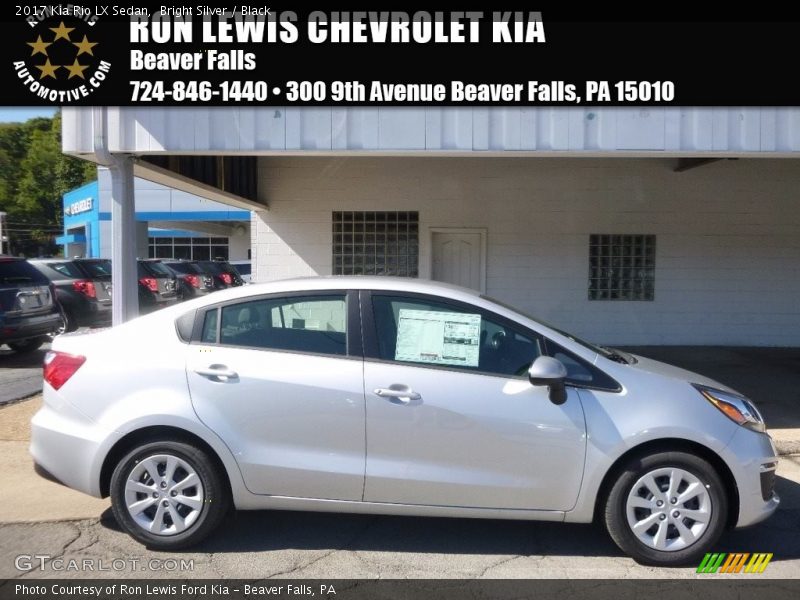 Bright Silver / Black 2017 Kia Rio LX Sedan