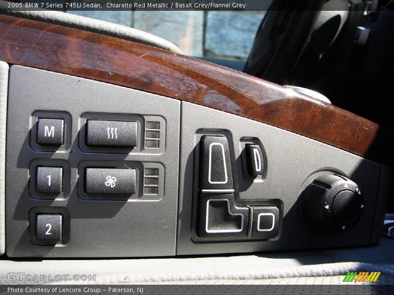 Chiaretto Red Metallic / Basalt Grey/Flannel Grey 2005 BMW 7 Series 745Li Sedan