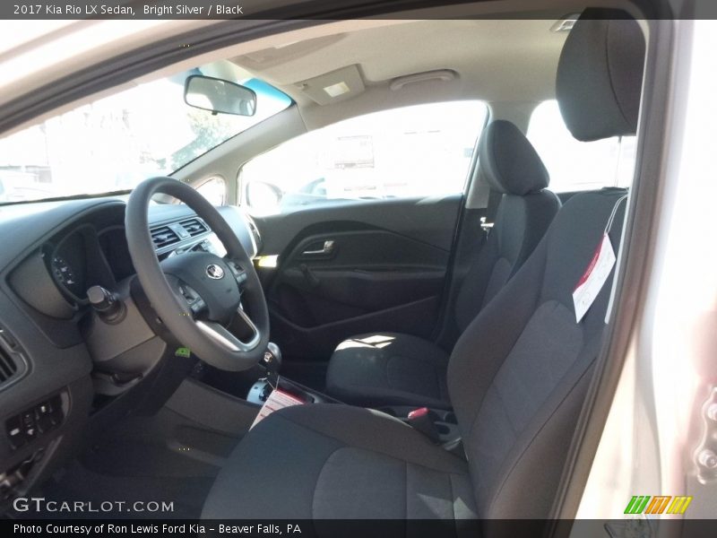 2017 Rio LX Sedan Black Interior