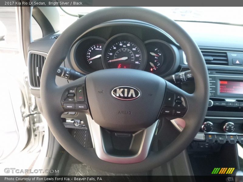 Bright Silver / Black 2017 Kia Rio LX Sedan