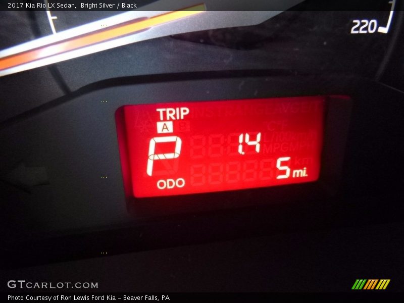 Bright Silver / Black 2017 Kia Rio LX Sedan