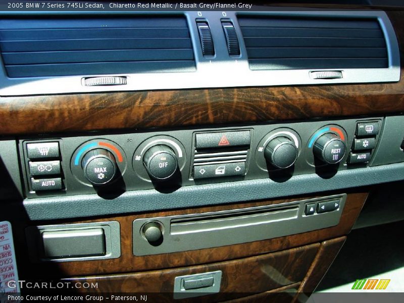 Chiaretto Red Metallic / Basalt Grey/Flannel Grey 2005 BMW 7 Series 745Li Sedan