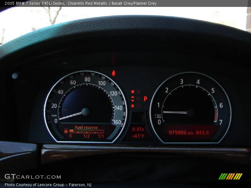 Chiaretto Red Metallic / Basalt Grey/Flannel Grey 2005 BMW 7 Series 745Li Sedan