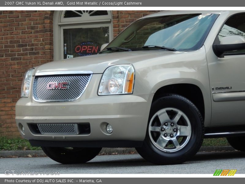 Gold Mist Metallic / Cocoa/Light Cashmere 2007 GMC Yukon XL Denali AWD