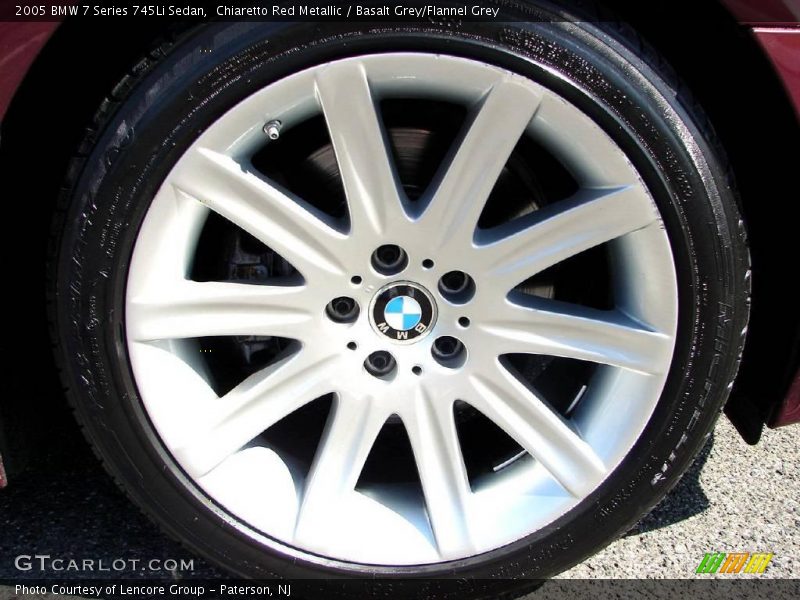 Chiaretto Red Metallic / Basalt Grey/Flannel Grey 2005 BMW 7 Series 745Li Sedan