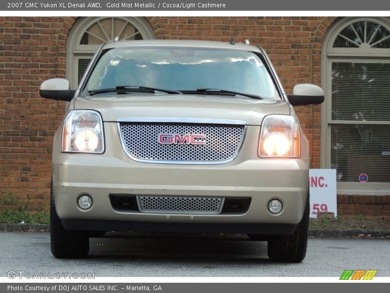 Gold Mist Metallic / Cocoa/Light Cashmere 2007 GMC Yukon XL Denali AWD