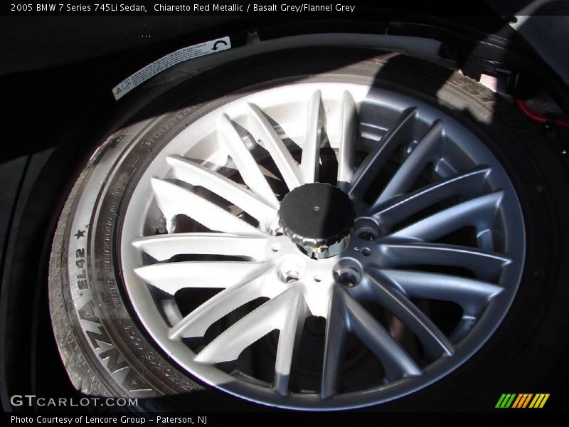 Chiaretto Red Metallic / Basalt Grey/Flannel Grey 2005 BMW 7 Series 745Li Sedan