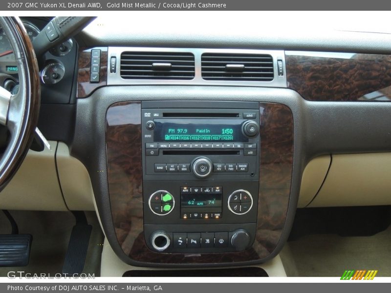 Gold Mist Metallic / Cocoa/Light Cashmere 2007 GMC Yukon XL Denali AWD