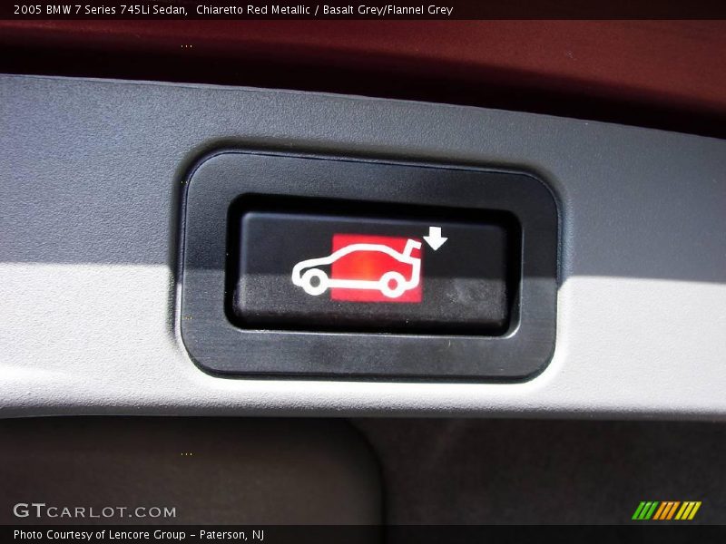 Chiaretto Red Metallic / Basalt Grey/Flannel Grey 2005 BMW 7 Series 745Li Sedan