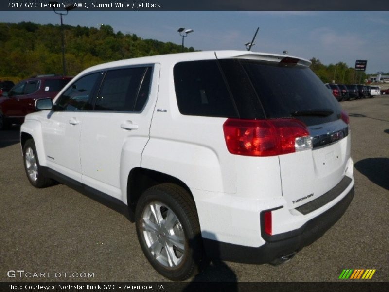 Summit White / Jet Black 2017 GMC Terrain SLE AWD