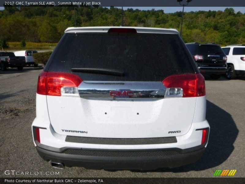 Summit White / Jet Black 2017 GMC Terrain SLE AWD