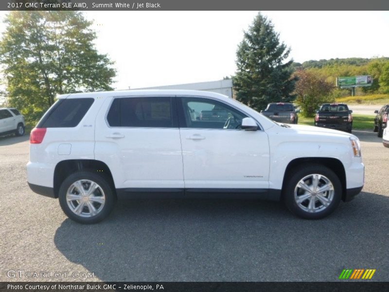 Summit White / Jet Black 2017 GMC Terrain SLE AWD