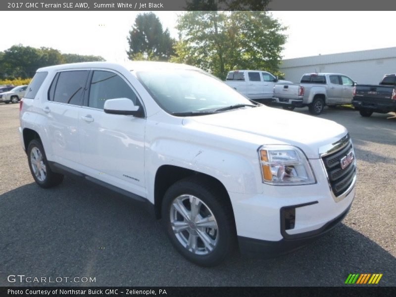 Summit White / Jet Black 2017 GMC Terrain SLE AWD