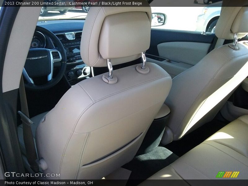 Cashmere Pearl / Black/Light Frost Beige 2013 Chrysler 200 Limited Sedan