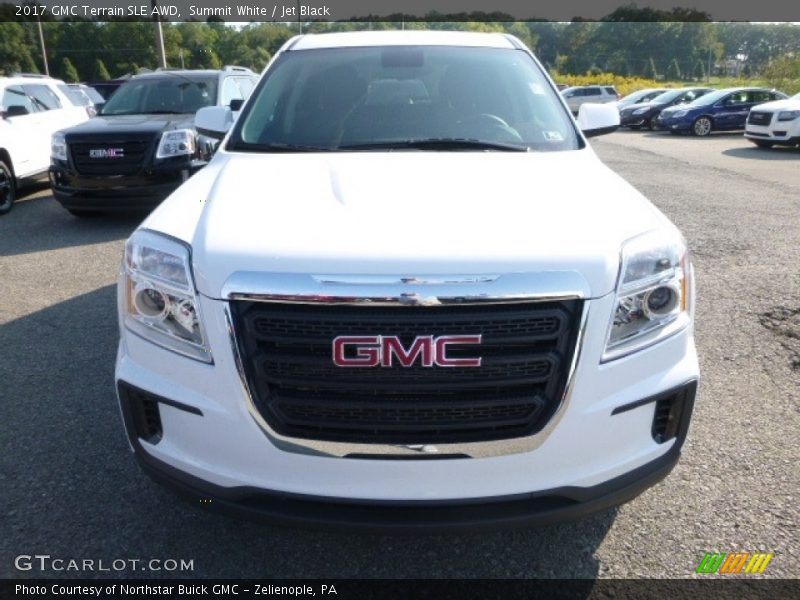 Summit White / Jet Black 2017 GMC Terrain SLE AWD