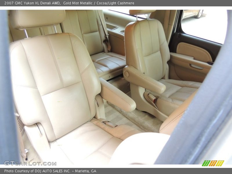 Gold Mist Metallic / Cocoa/Light Cashmere 2007 GMC Yukon XL Denali AWD