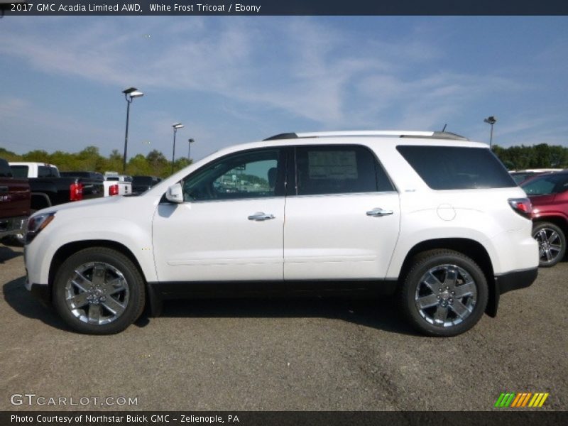 White Frost Tricoat / Ebony 2017 GMC Acadia Limited AWD
