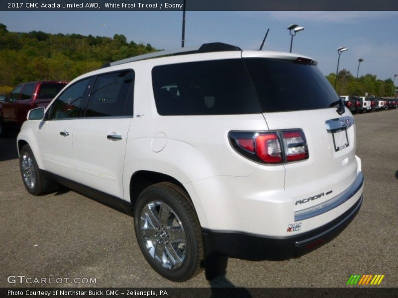 White Frost Tricoat / Ebony 2017 GMC Acadia Limited AWD