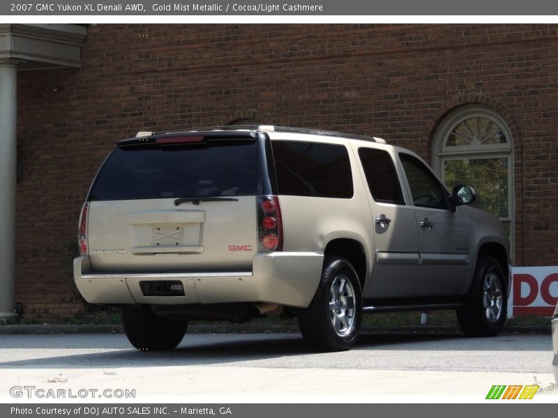 Gold Mist Metallic / Cocoa/Light Cashmere 2007 GMC Yukon XL Denali AWD