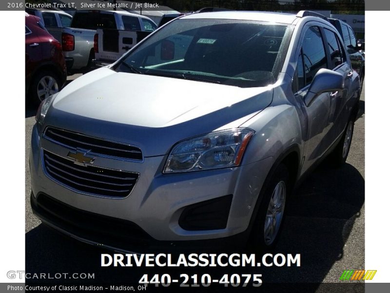 Silver Ice Metallic / Jet Black 2016 Chevrolet Trax LT