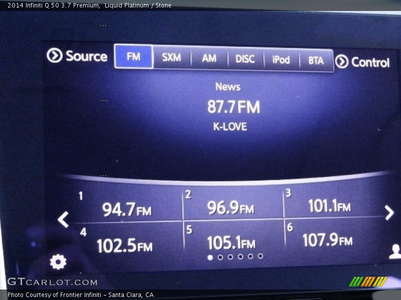 Liquid Platinum / Stone 2014 Infiniti Q 50 3.7 Premium