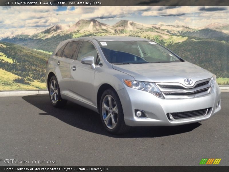 Classic Silver Metallic / Black 2013 Toyota Venza LE AWD