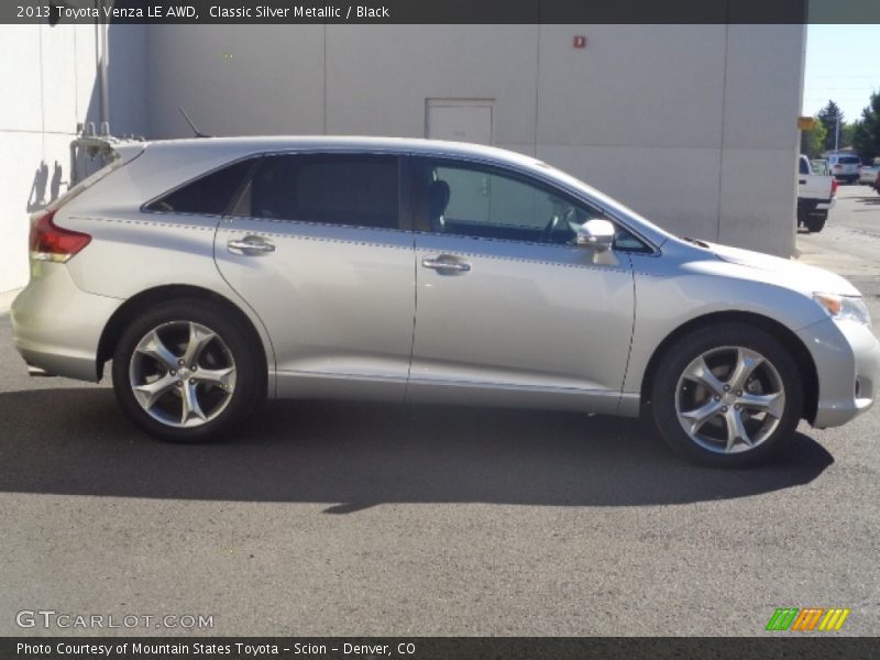 Classic Silver Metallic / Black 2013 Toyota Venza LE AWD