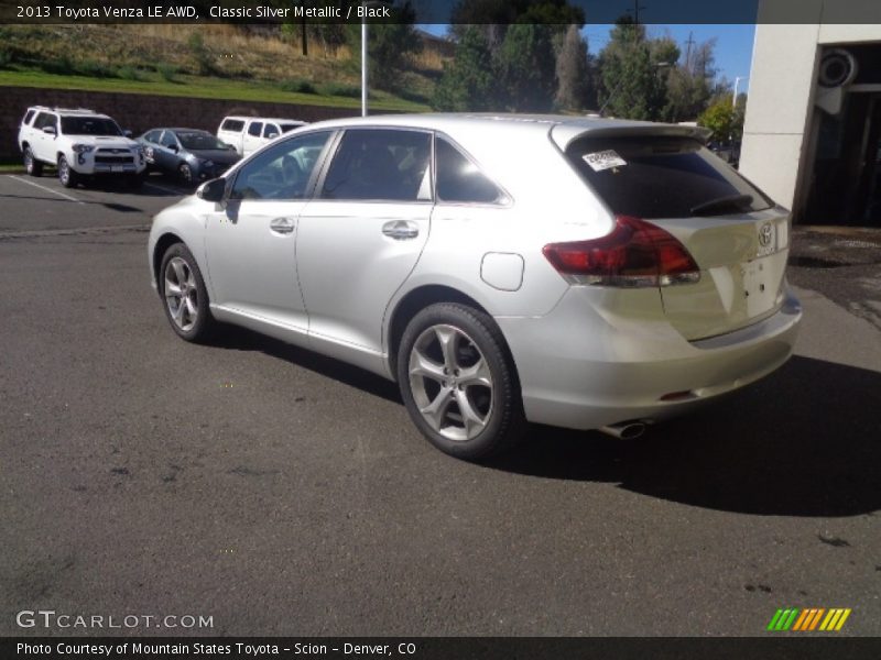 Classic Silver Metallic / Black 2013 Toyota Venza LE AWD