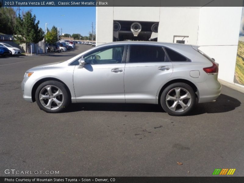 Classic Silver Metallic / Black 2013 Toyota Venza LE AWD
