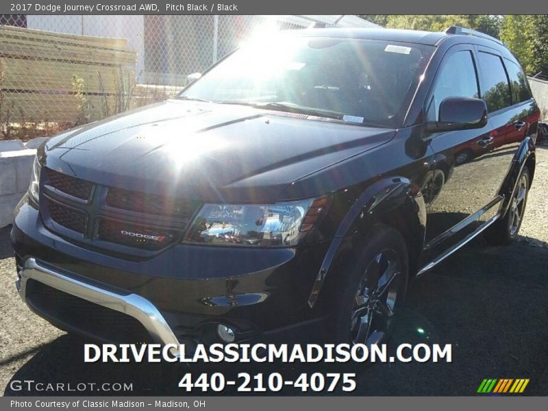 Pitch Black / Black 2017 Dodge Journey Crossroad AWD