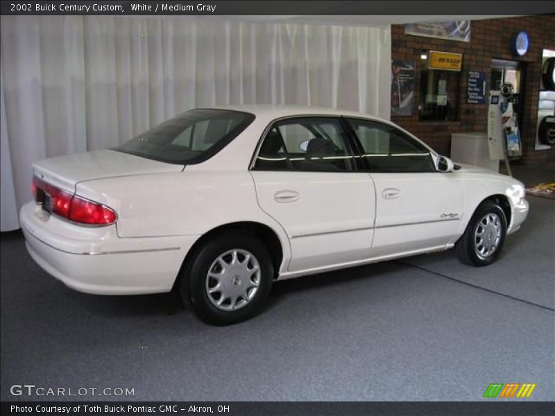 White / Medium Gray 2002 Buick Century Custom