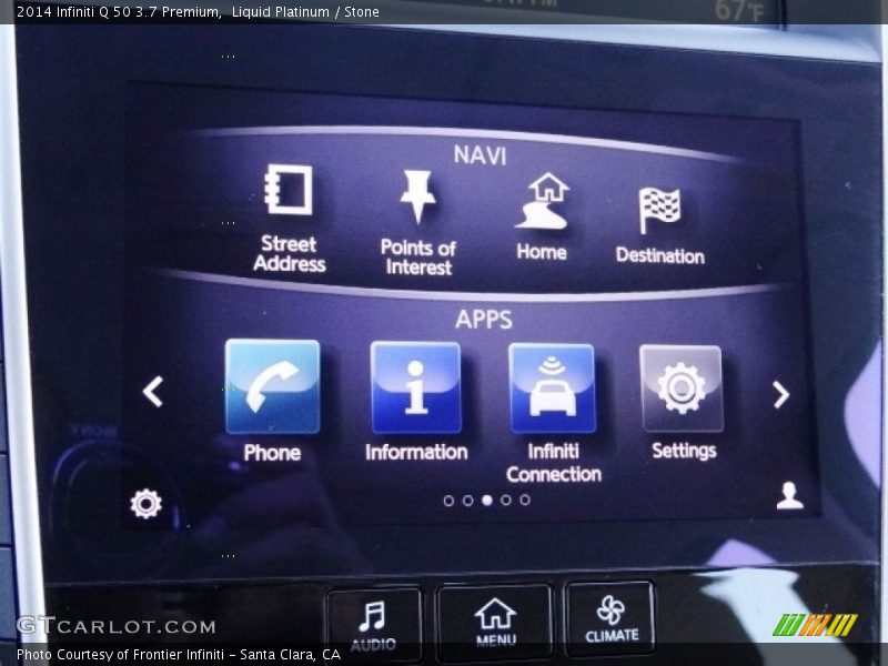 Liquid Platinum / Stone 2014 Infiniti Q 50 3.7 Premium